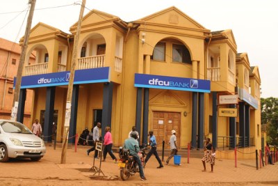 Former Crane Bank Ntinda branch has now been rebranded to dfcu.
