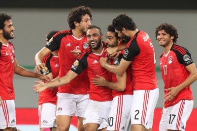 Footballeurs égyptiens.