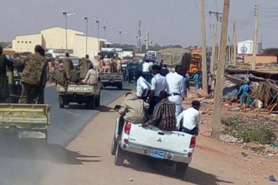 Army convoy in North Darfur