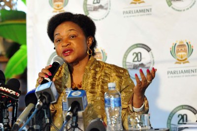 Parliamentary Speaker Baleka Mbete (file photo).