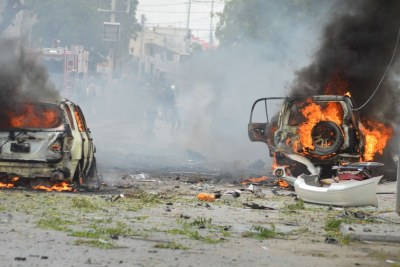 Car bomb in Mogadishu (file photo).