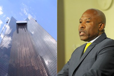 The South African Reserve Bank head office in Pretoria, left, and Reserve Bank Governor Lesetja Kganyago, right.