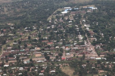 Vue aérienne de la ville de Kananga dans la province du Kasaï-Central de la RDC (archives).