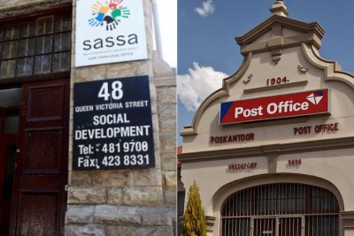 South African Social Security Agency office and a South African Post Office branch.