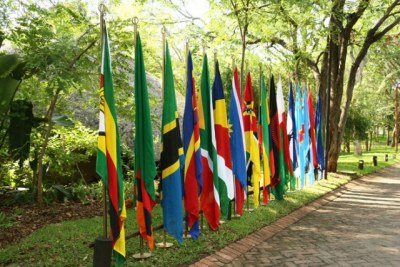 Les drapeaux des pays de la SADC