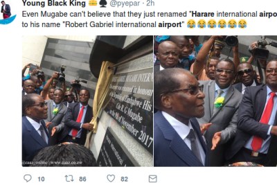 People react to renaming of Harare International Airport.