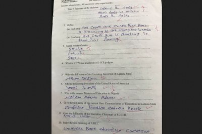 Some of the answers the teachers gave.