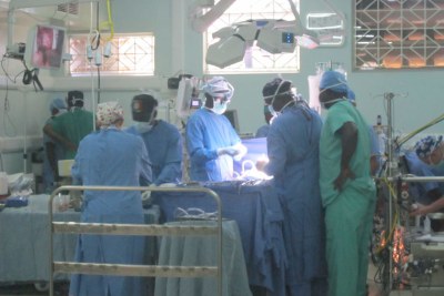 Doctors at Mulago hospital.