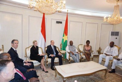 Le Prince Albert II de Monaco est à Ouagadougou