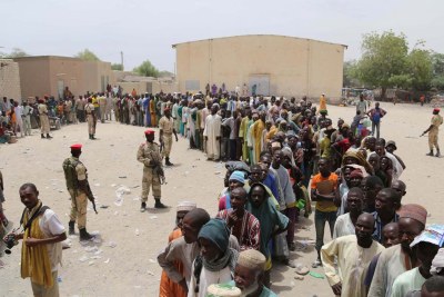 Internally displaced people in Borno.