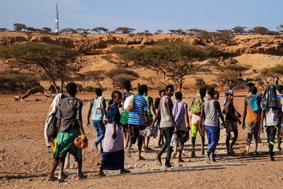 Nouvelles arrivées d'éthiopiens à Obock à Djibouti