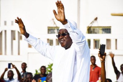 Le candidat à l’élection présidentielle, Soumaïla Cissé, à Bamako devant près de 50 000 personnes
