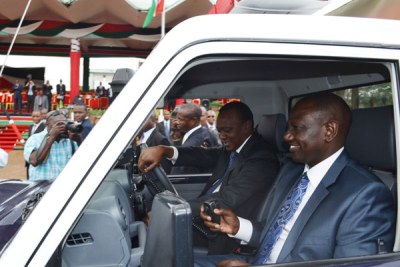 President Uhuru Kenyatta and his Deputy William Ruto (file photo).