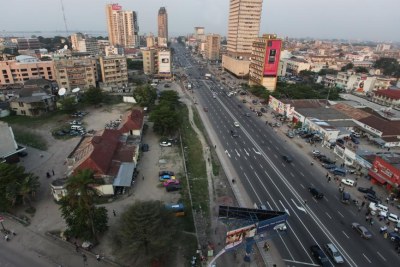 Une vue du centre-ville de Kinshasa, la capitale de la RDC.