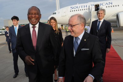 President Cyril Ramaphosa arrives in Argentina for the G20 Summit.