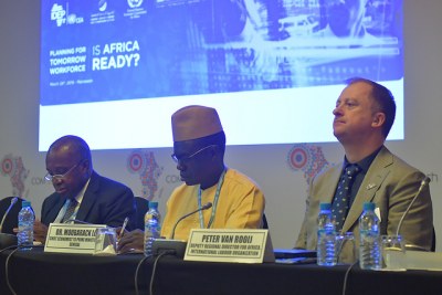 Panel sur le thème « Planification de la main-d’œuvre de demain : l’Afrique est-elle prête ? ». C’est dans le cadre des travaux de la 52ème session de la Conférence des ministres africains  des Finances, de la Planification et du Développement économique, ce dimanche 24 mars 2019.