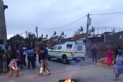 Service delivery protests in Alexandra.
