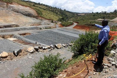 Site in Nakuru where Itare dam is to be constructed by CMC di Ravenna (file photo).