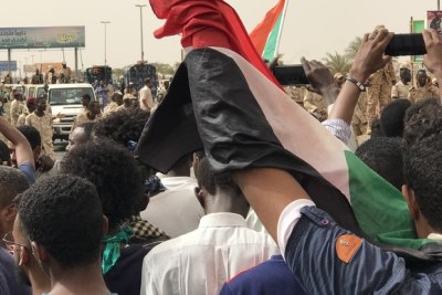 A demonstration in Khartoum in the week of July 1, 2019.