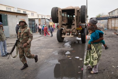 South African National Defence Force (SANDF) have been deployed to the Cape Flats to help the police quell gang violence.