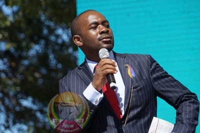 Opposition leader Nelson Chamisa (file photo).