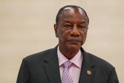 Alpha Conde, former president of Guinea (file photo).