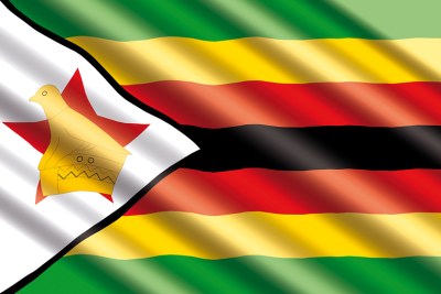 Zimbabwe flag.