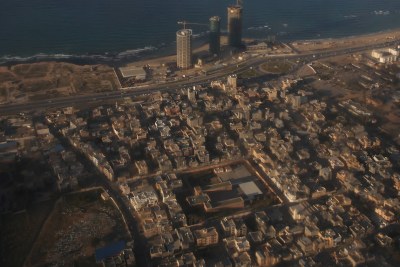 Une vue aérienne de Tripoli, en Libye, depuis un avion de l'ONU (photo d'archives).