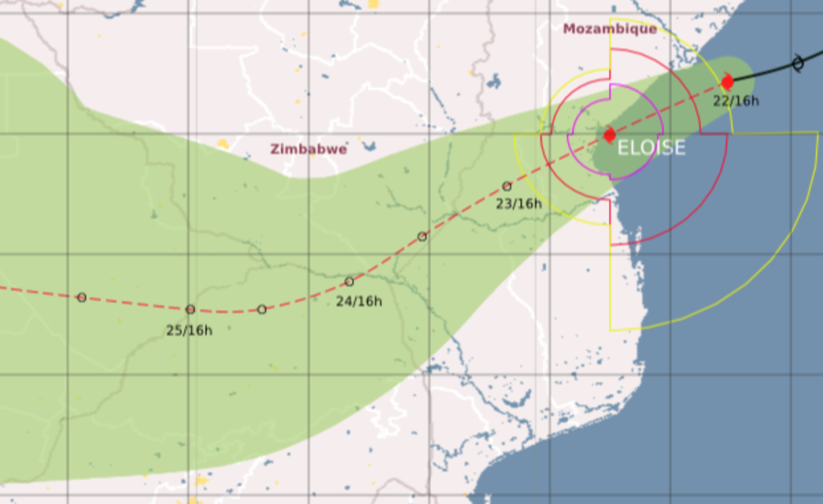 Severe flooding as cyclone eloise hits parts of south africa