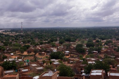 A panoramic view of al Geneina in West Darfur, Sudan.