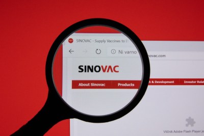 The Sinovac company website page.