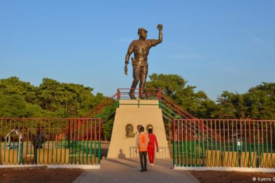A 5-metre (16.5-foot) statue of Thomas Sankara in Burkina Faso's capital, Ouagadougou.