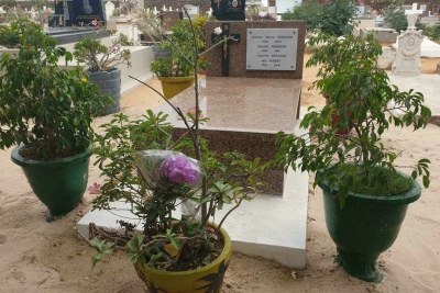 La dernière demeure de Léopold Sédar Senghor, au cimetière de Bel-Air à Dakar.