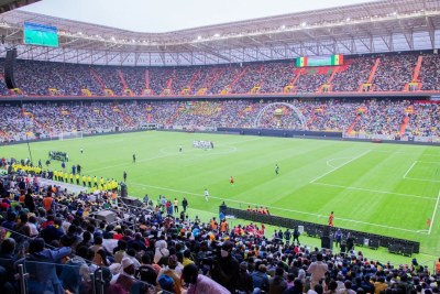 Match lors de l'inauguration du stade Abdoulaye Wade de Diamniadio