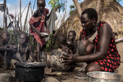 Une veuve sud-soudanaise, dont le mari a été tué le lendemain de la naissance de leur plus jeune enfant, est désormais la seule à subvenir aux besoins de leur famille. (archive)