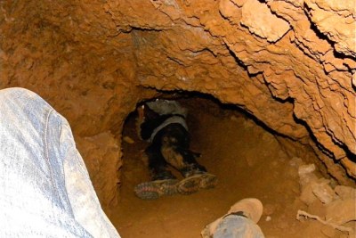 L'intérieur d'une mine artisanale près de Low's Creek, province de Mpumalanga, Afrique du Sud.( Images d'archives)