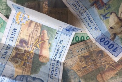 Des billets de franc CFA de la zone Cemac (Image d'illustration).