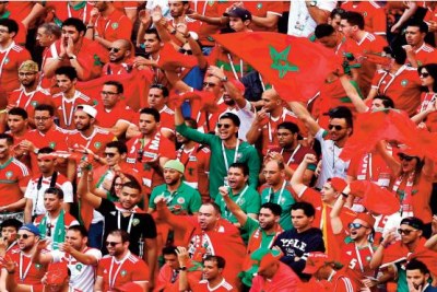 Les supporters du Maroc lors du Mondial Qatar 2022