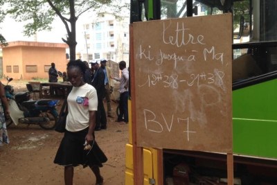 Un bureau de vote lors des élections législatives au Bénin en 2019 (photo d'illustration).