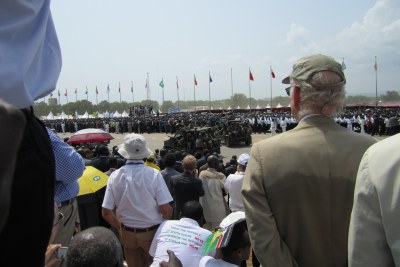 Roger Winter at the independence ceremony for South Sudan in Juba on July 9, 2011.