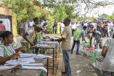 Vote en cours aux élections nigérianes de 2015, à Abuja  ( photo d'archives )