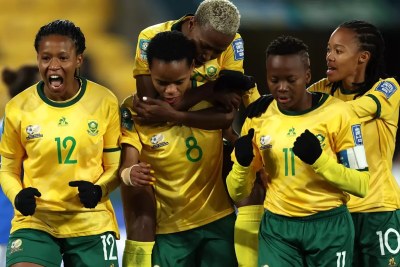 La Sud-Africaine Banyana célèbre sa victoire sur l’Italie à la Coupe du monde féminine 2023