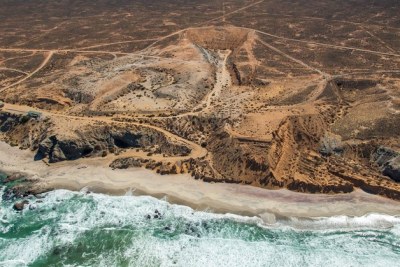 Damage to the West Coast north of the Olifants River estuary caused by previous diamond mining operations (file photo).