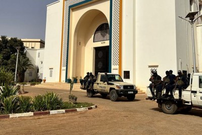 Le bâtiment de l'Assemblée nationale à Niamey, au Niger.