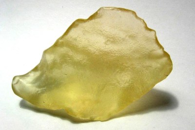 Libyan Desert Glass, an impact glass found in the Great Sand Sea of the Libyan-Egyptian Libyan Desert along the border (file photo)