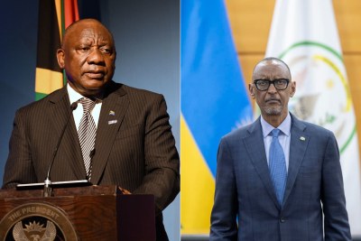 Cyril Ramaphosa et Paul Kagame