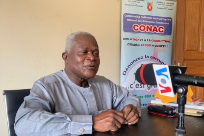 Dieudonné Massi Gam’s, président de la commission nationale anti-corruption, Conac, à Ebolowa, le 18 avril 2023