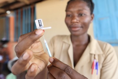 Readying for a mass malaria vaccination campaign (file photo).