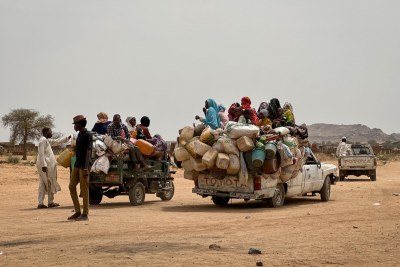 Displaced people reaching Tawila locality. They mainly come from El Fasher and surrounding camps, like Zamzam and Abu Shok, and report extreme violence, repeated shelling, skyrocketing commodity prices and food shortages as the main reasons to move. Sudan, June 2024.